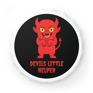 Otwieracz do butelek Devils Little Helper, psotny gadżet kuchenny dla niego, wyjątkowy prezent dla taty, przyjaciela na dzień ojca, urodziny