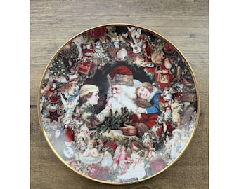 Vintage 1992 Hamilton Collection Christmas Plate "A Visit from St. Nicholas"