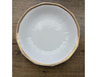 Vintage Le Roi 18K Gold Rim Salad Plate French China Co. USA 1920s