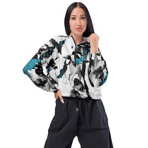 Modern Abstract Women&#39;s Windbreaker - Lightweight Casual Jacket for Athleisure & Running