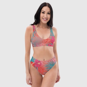 Conjunto de bikini Hibiscus Heaven y vestido de playa floral: ¡perfecto para los días soleados!