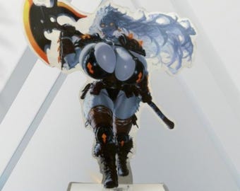 Busty Anime warrior original unique Standee acrylic standee