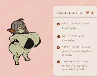 goblin girl Enamel pin