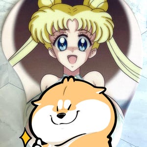 Original Moon 3D Booty Mousepad with Wrist Rest
