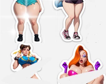 SFW Anime Vinyl Sticker Set 2