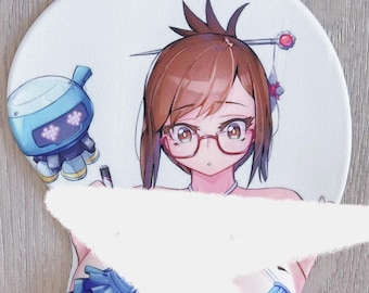 Original Mei Anime girl 3D Booty Mousepad with Wrist Rest