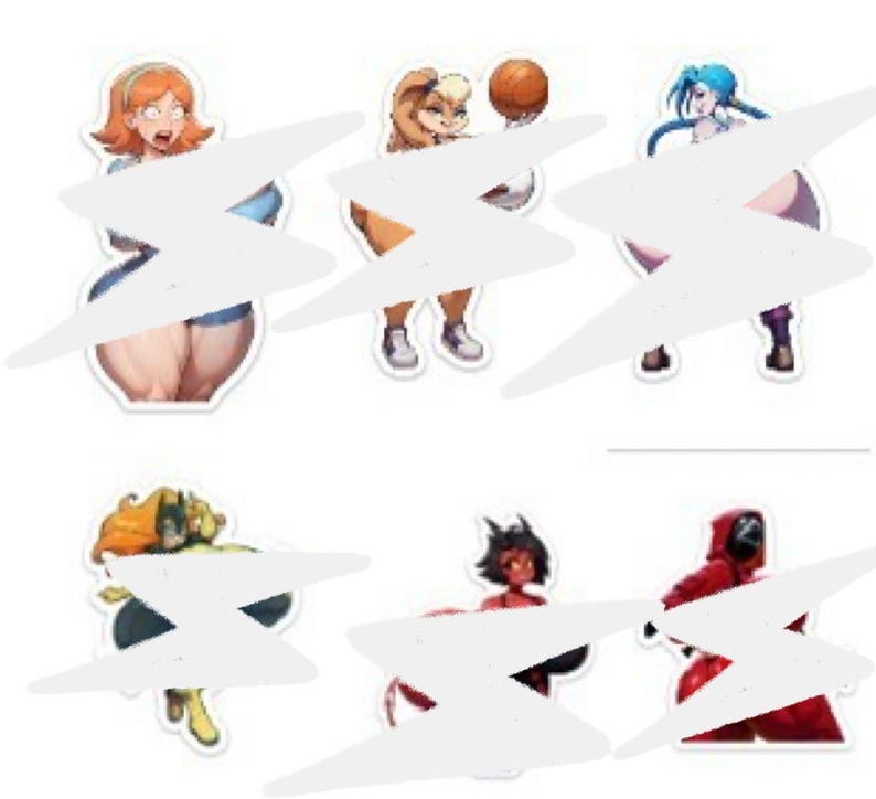 SFW Anime furry Vinyl Sticker Set 2