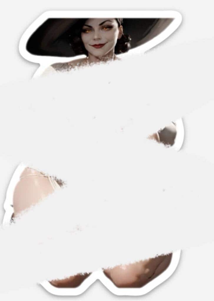 Lady dimitrescu Vinyl heavy duty Sticker
