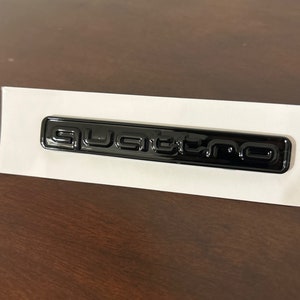 Audi Quattro Glossy Black emblem