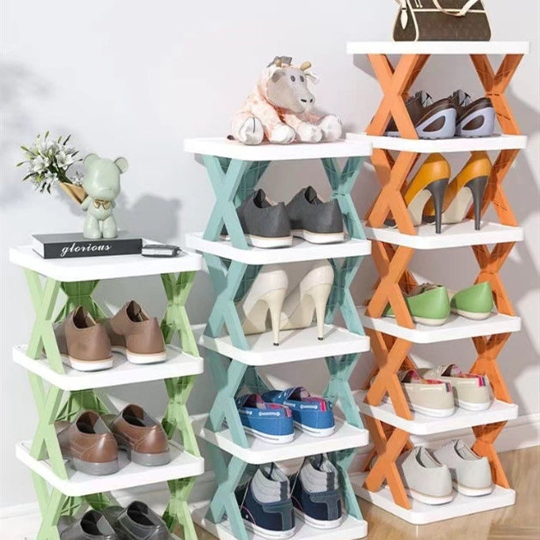 Stackable Shoe Cabinet Shoe Rack Multi Layer Provincial - Etsy