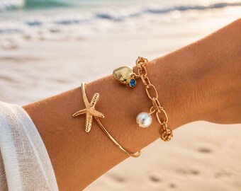 14k gold plated heart bracelet with gold bangle,gold cuff bangle,dainty bangle,Cuff bracelets,stacked bracelets,Gold Plated,minimal bracelet