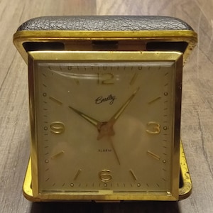 Vintage Bradley Travel Folding Alarm Clock- Made In Germany