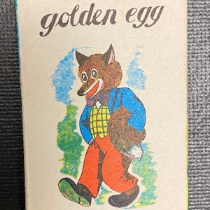 Vintage El huevo de oro juego de cartas en miniatura