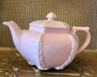 Lovely Vintage Meander Pink Tete-a-tete Tea Set, Pink Rose Decor