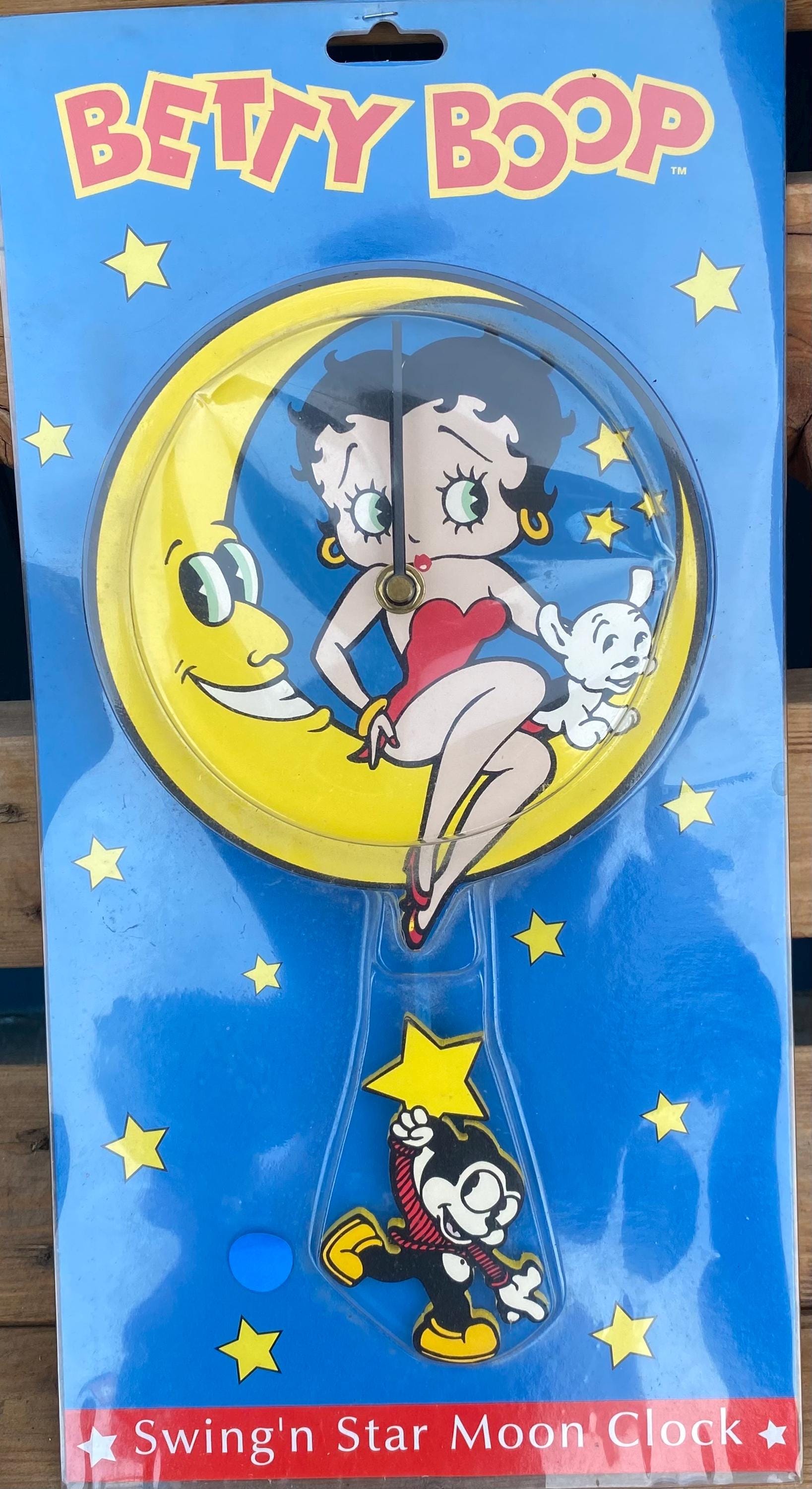 Betty Boop Swing'n Star Moon Clock - Etsy
