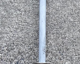 Afilador de cuchillos vintage Tru-Edge con mango de madera, 17,5", EE. UU.