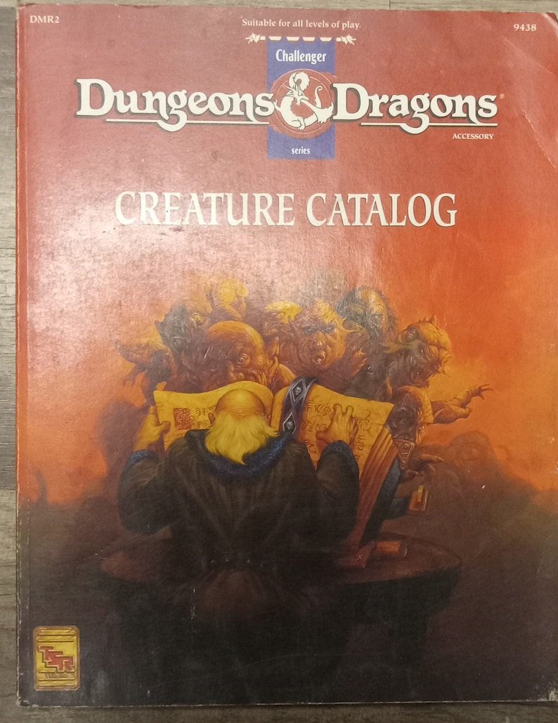 Dungeons & Dragons Challenger Series Creature Catalog DMR 2 TSR 9438 Etsy