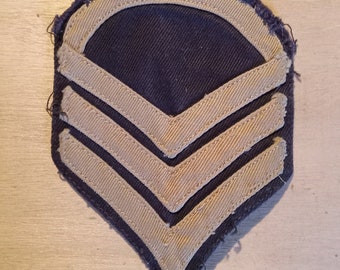 WW2 US Army Staff Sergeant Chevron Rank Patch