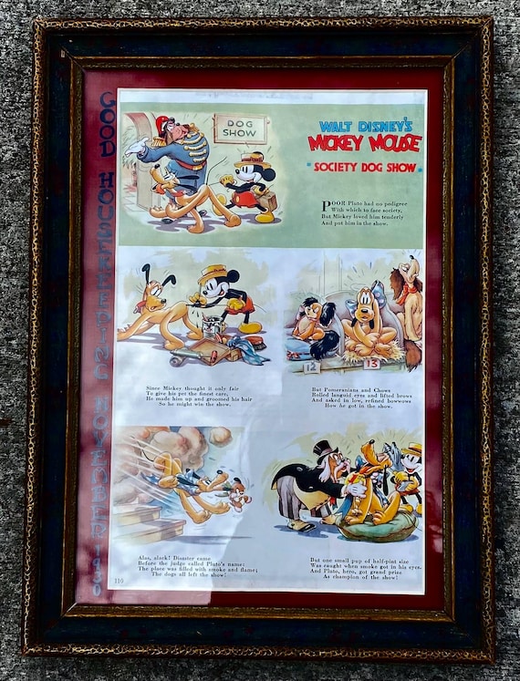 Rare Walt Disney's Mickey Mouse SOCIETY DOG SHOW Good Housekeeping