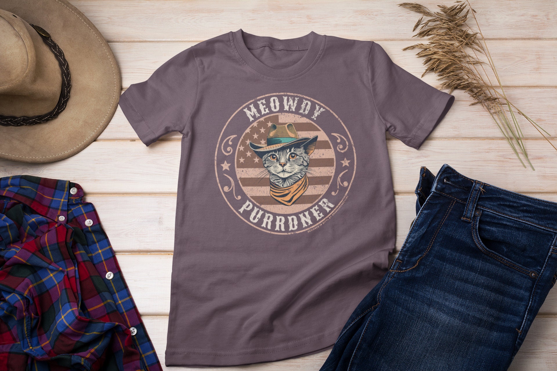 Meowdy Purrdner!  WestPURRld Unisex Softstyle T-Shirt