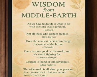 Tolkien Quotes Printable Art