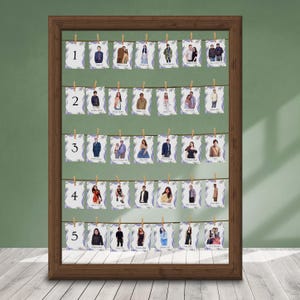 Name Tischkarte | Hochzeit Gastgeschenke | Sitzplan | Hochzeits Illustration für Hochzeitsgäste| Elegante Hochzeits-Souvenirs | Personalisierte Gäste Porträts