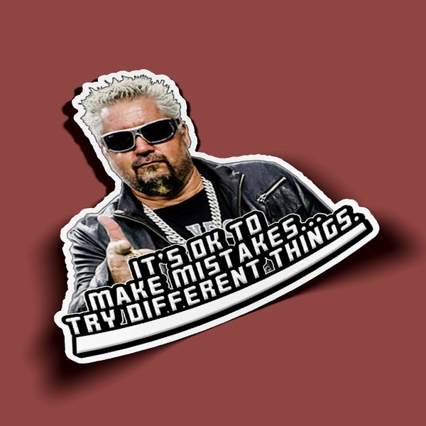 Guy Fieri Stickers - BOGO - 2 For The Price of 1!