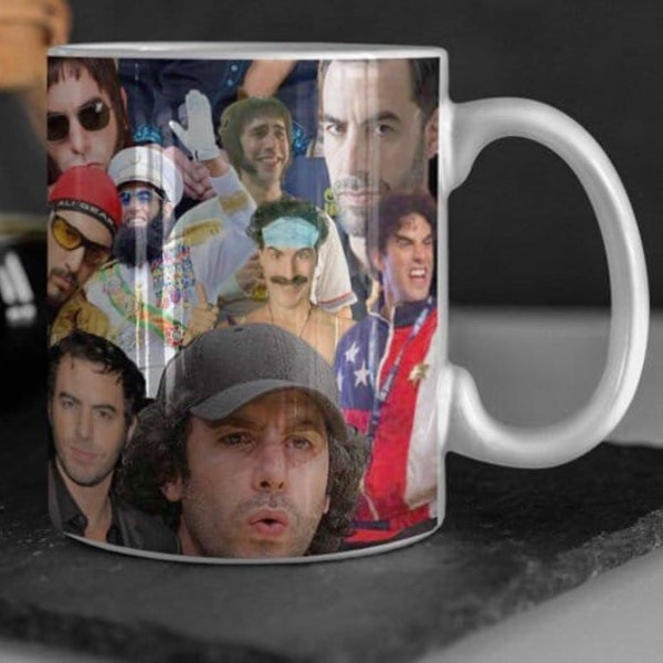 Sacha Baron Cohen Mug - 11oz or 20oz - Sacha Baron Cohen Coffee Cup - Borat Cup