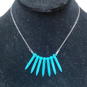 Mojave | beaded necklace | semi-precious stones | turquoise necklace | statement necklace | hand-beaded necklace