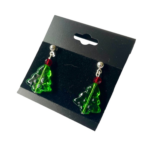 O Tannenbaum (silver) | Christmas earrings | holiday earrings | x-mas tree earrings | holiday jewelry | festive