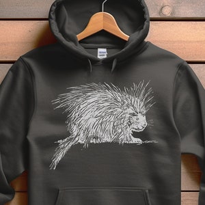 Unisex Porcupine Hoodie, Porcupine Sweatshirt, Porcupine Hoodie, Nature Lover Gift, Animal Shirt, Animal Lover Gift