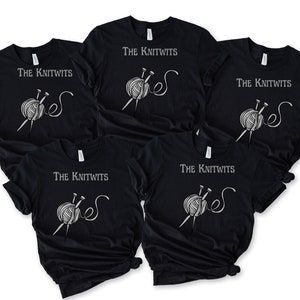 Personalized Knitting Club Shirts, Personalized with Club Name, Knitting Group Matching T-Shirts, Knitting Club Gifts, Knit Gifts