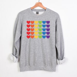 80s Heart Sweatshirt - Etsy