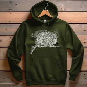 Unisex Porcupine Hoodie, Porcupine Sweatshirt, Porcupine Hoodie, Nature Lover Gift, Animal Shirt, Animal Lover Gift