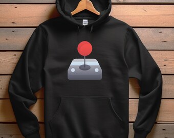 Old School Gamer Hoodie, Joy Stick Sweatshirt, Gamer Gift, Gaming Sweatshirt, Unisex Gamer Shirt, Retro Gamer