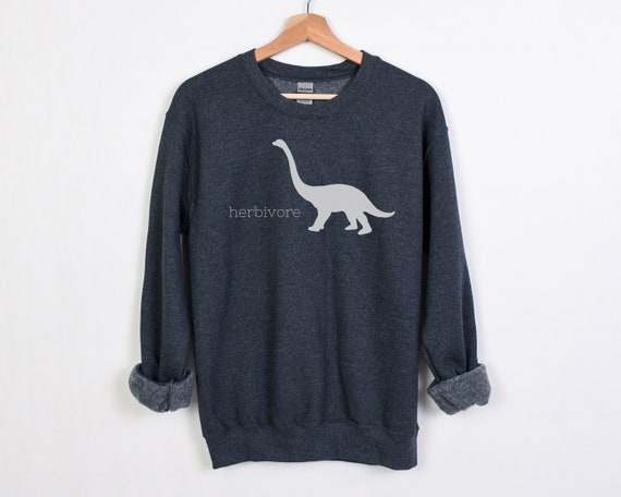 Herbivore Brontosaurus Sweatshirt Vegetarian Dinosaur Shirt Gift for Vegan Vegan Dinosaur Sweatshirt Etsy UK