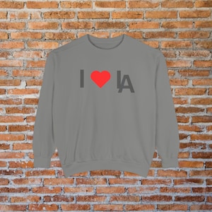 I Love LA Sweatshirt, Comfort Colors Los Angeles Sweatshirt, California Wildfire Victim Support, I Heart LA Sweatshirt, LA Strong,