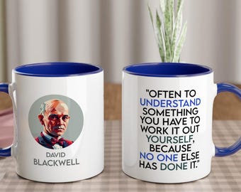 David Blackwell Mug | African American Mathematician Coffee Cup | Black History Month Gift