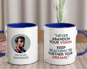 Benjamin Banneker Mug | African American Mathematician Coffee Cup | Black History Month Gift