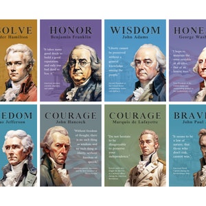 American Revolution Printable Poster Pack (10x) | Teacher - Classroom Bundle - U.S History Wall Art
