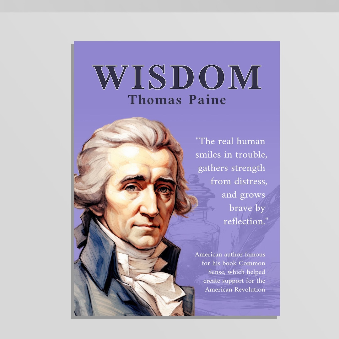 Thomas Paine Poster: American Revolution Classroom Decor (digital Print ...