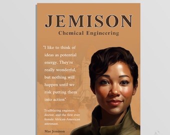 Mae Jemison Poster: Black History STEM Classroom Decor (PDF)