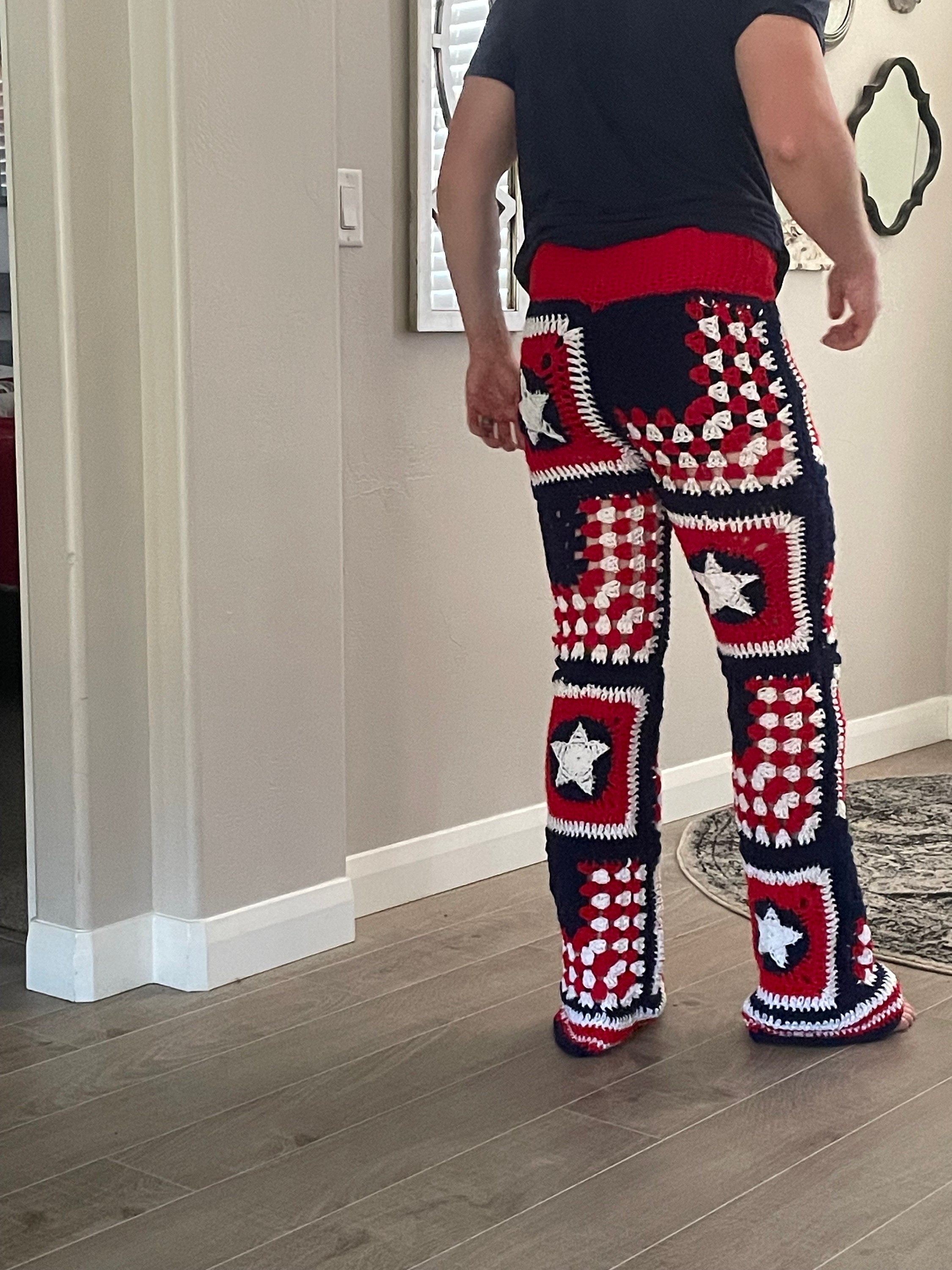 USA Granny Square Pants Crochet Pattern