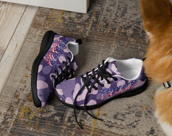 Lila Trump MAGA Damen Sportschuhe