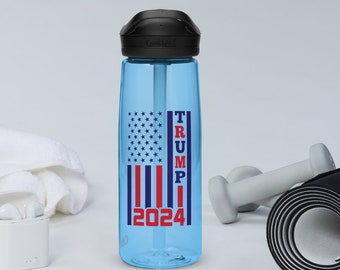 Trump 2024 MAGAZINE Botella de agua deportiva