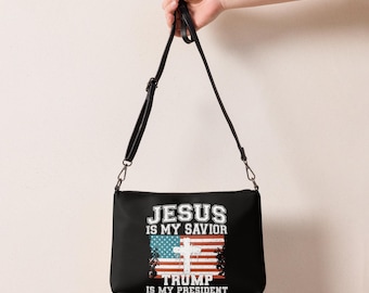 Trump MAGA Jesus ist mein Retter Crossbody bag