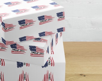 Trump 2024 MAGA Geschenkpapierbögen