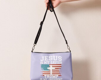 Trump MAGA Jesus ist mein Retter Crossbody bag