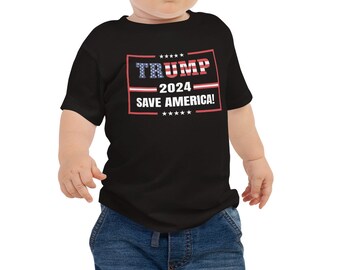 Trump 2024 MAGA Baby Jersey Kurzarm T-Shirt