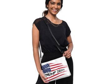 Bolso bandolera con bandera Trump 2024 MAGA